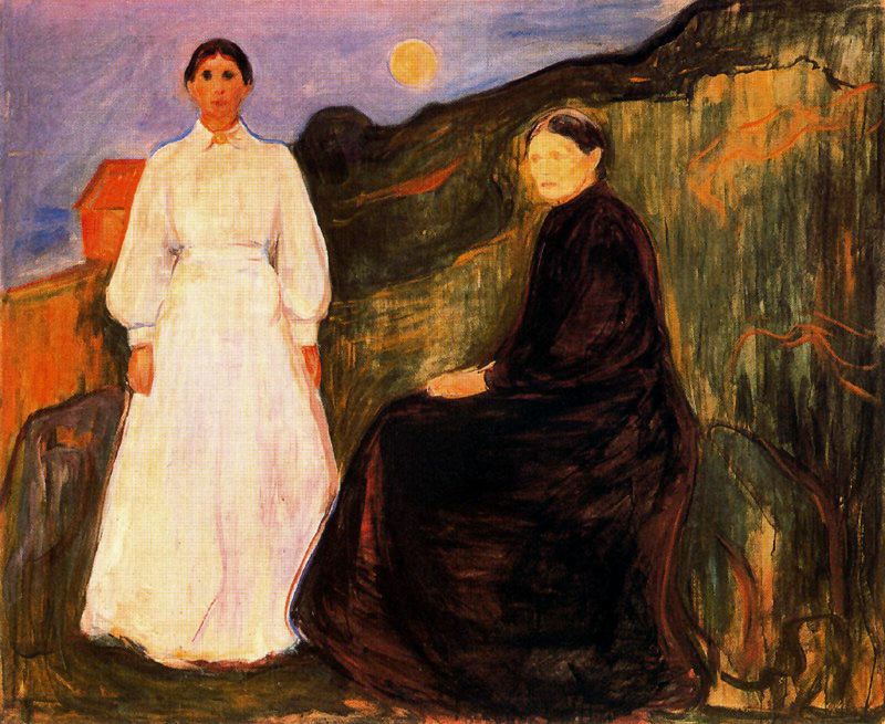 Mother and Daughter, 1897 - Edvard Munch Painting